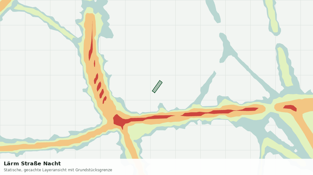 Statische Kartenansicht: Lärm Straße Nacht