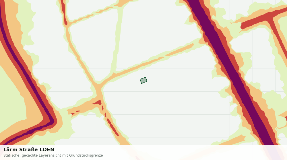 Statische Kartenansicht: Lärm Straße LDEN