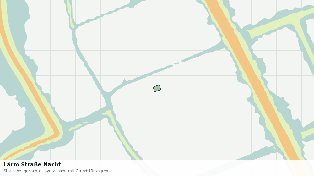 Statische Kartenansicht: Lärm Straße Nacht