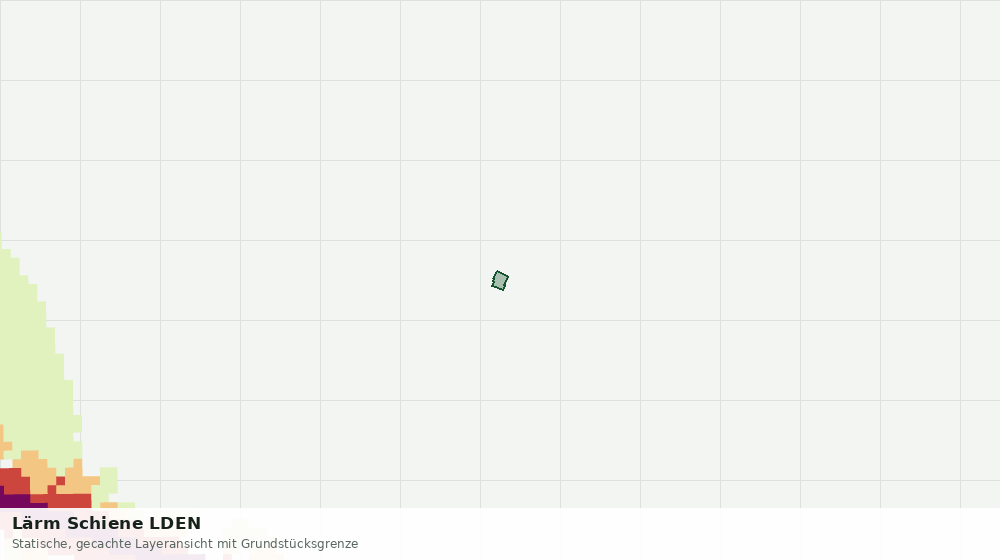Statische Kartenansicht: Lärm Schiene LDEN
