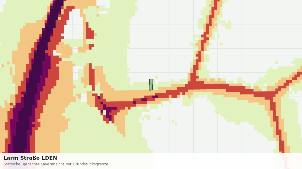 Statische Kartenansicht: Lärm Straße LDEN