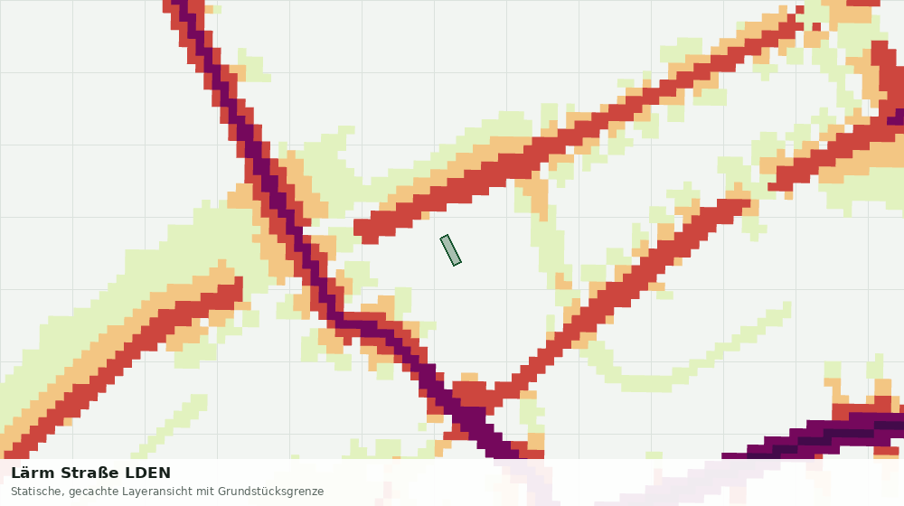 Statische Kartenansicht: Lärm Straße LDEN