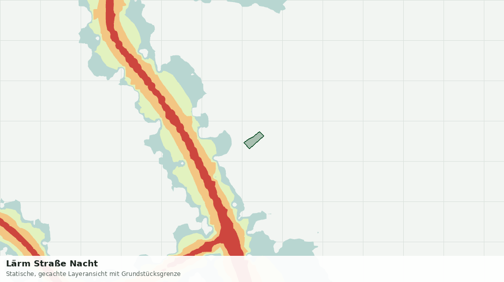 Statische Kartenansicht: Lärm Straße Nacht
