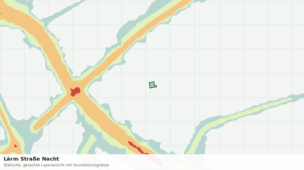 Statische Kartenansicht: Lärm Straße Nacht