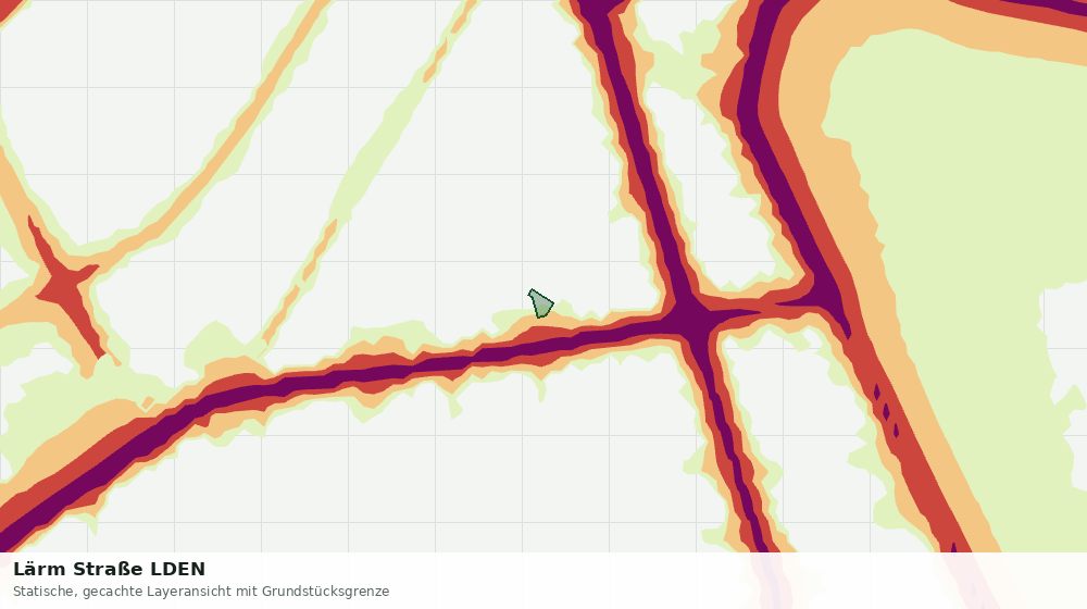 Statische Kartenansicht: Lärm Straße LDEN