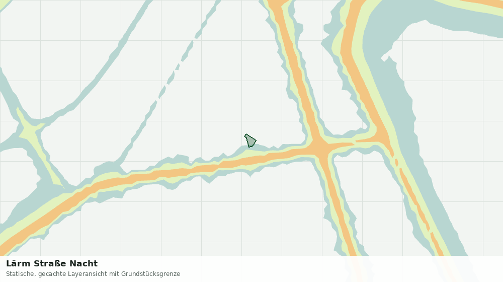 Statische Kartenansicht: Lärm Straße Nacht