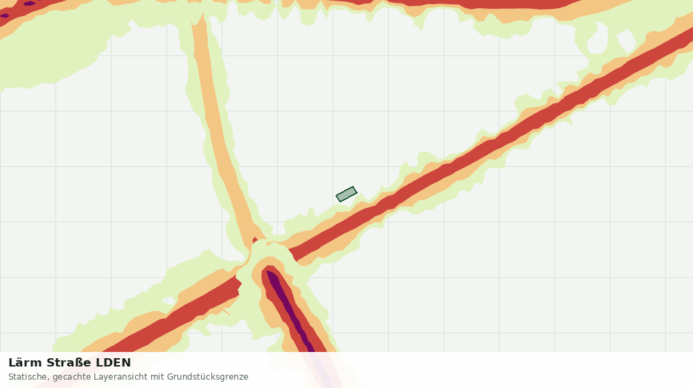 Statische Kartenansicht: Lärm Straße LDEN