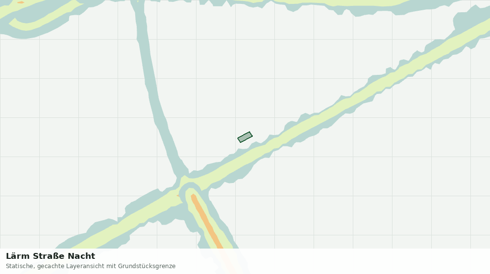 Statische Kartenansicht: Lärm Straße Nacht