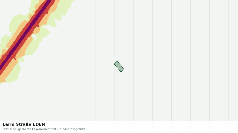 Statische Kartenansicht: Lärm Straße LDEN