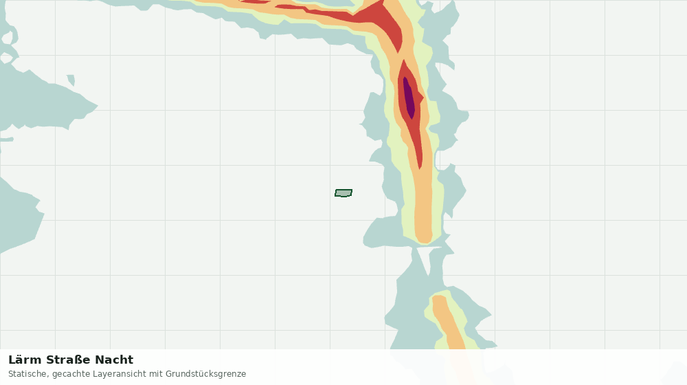 Statische Kartenansicht: Lärm Straße Nacht