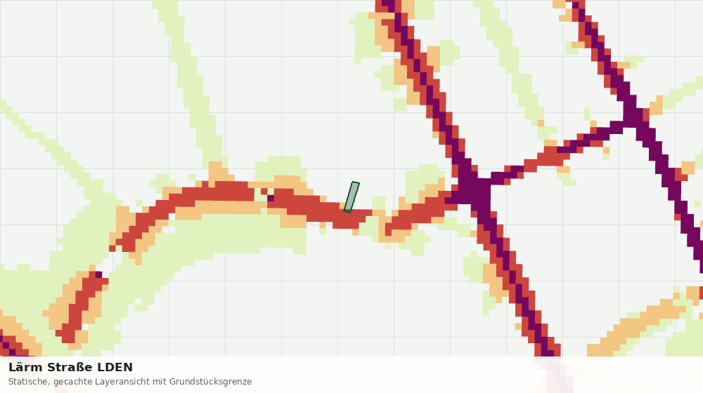 Statische Kartenansicht: Lärm Straße LDEN
