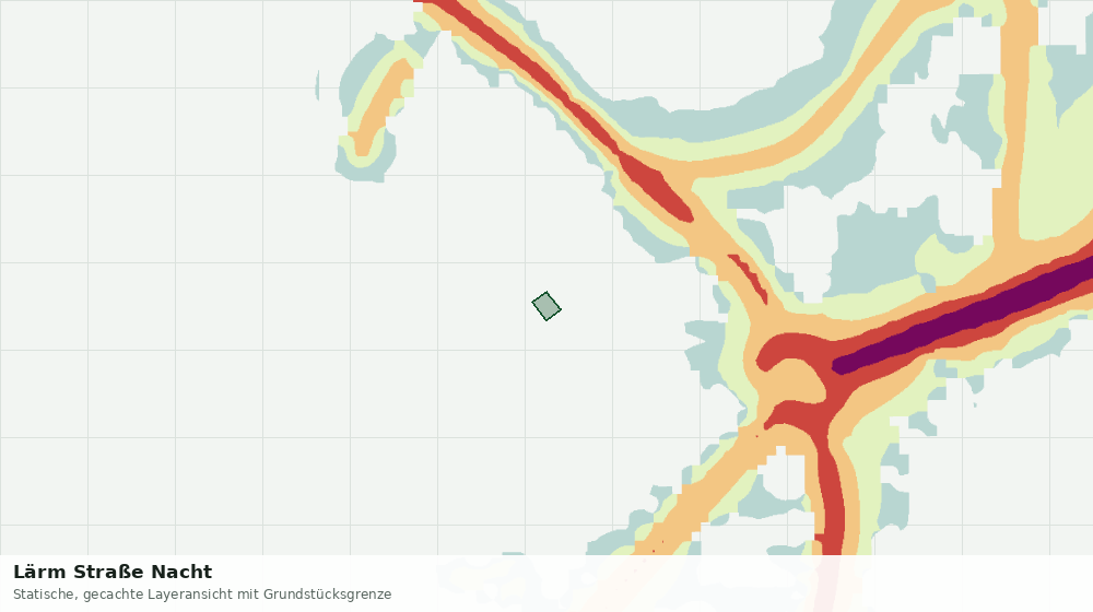 Statische Kartenansicht: Lärm Straße Nacht