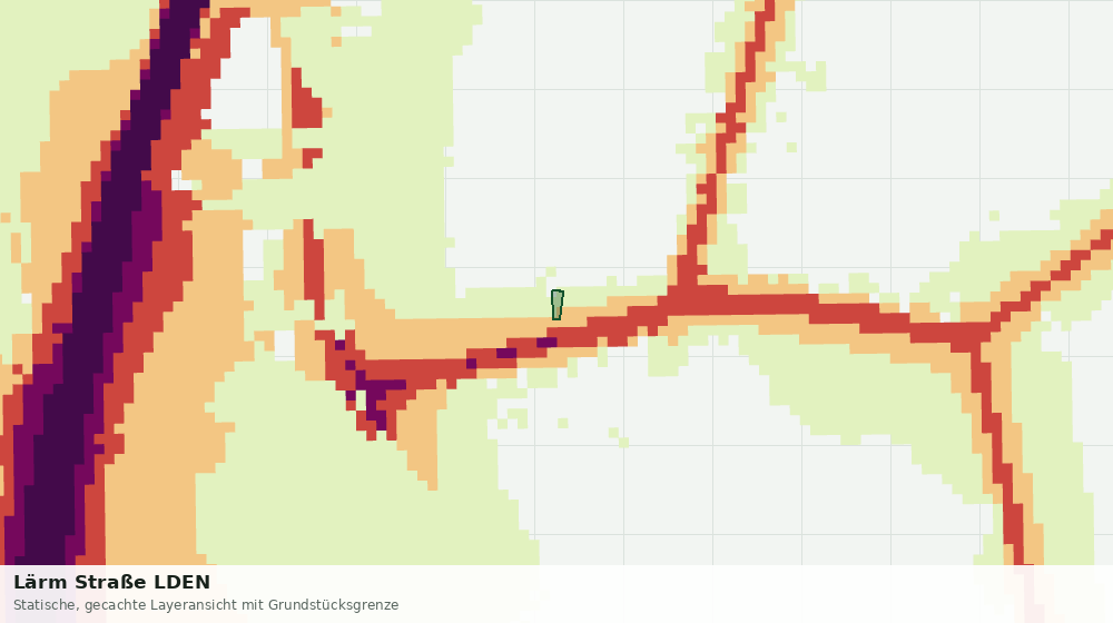 Statische Kartenansicht: Lärm Straße LDEN