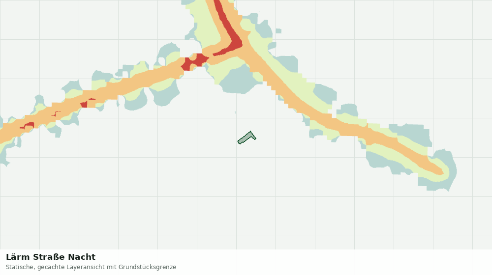 Statische Kartenansicht: Lärm Straße Nacht