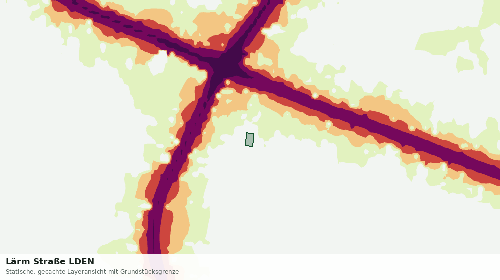 Statische Kartenansicht: Lärm Straße LDEN