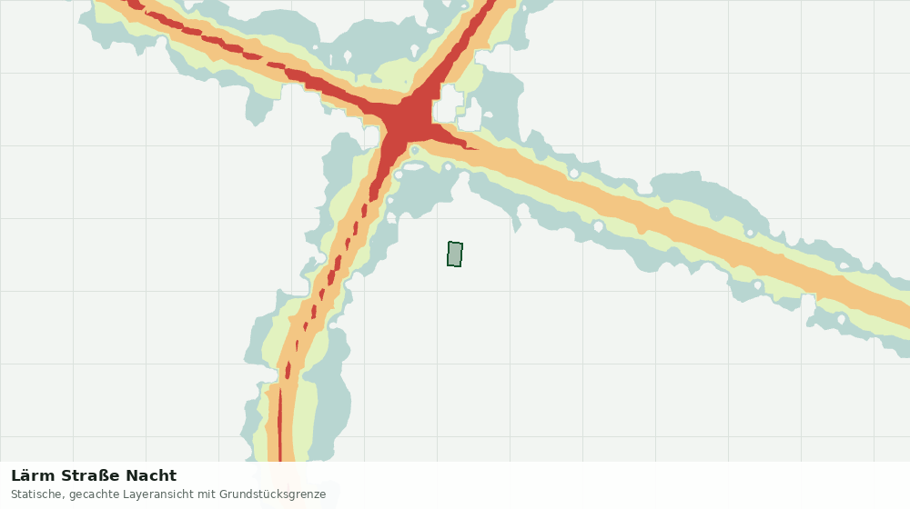 Statische Kartenansicht: Lärm Straße Nacht