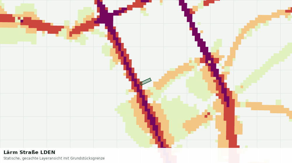 Statische Kartenansicht: Lärm Straße LDEN