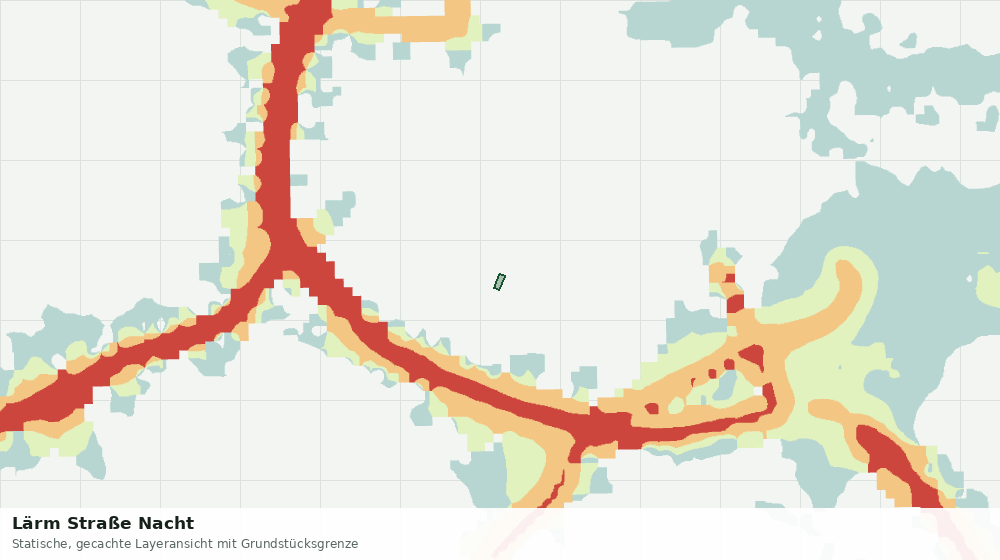 Statische Kartenansicht: Lärm Straße Nacht
