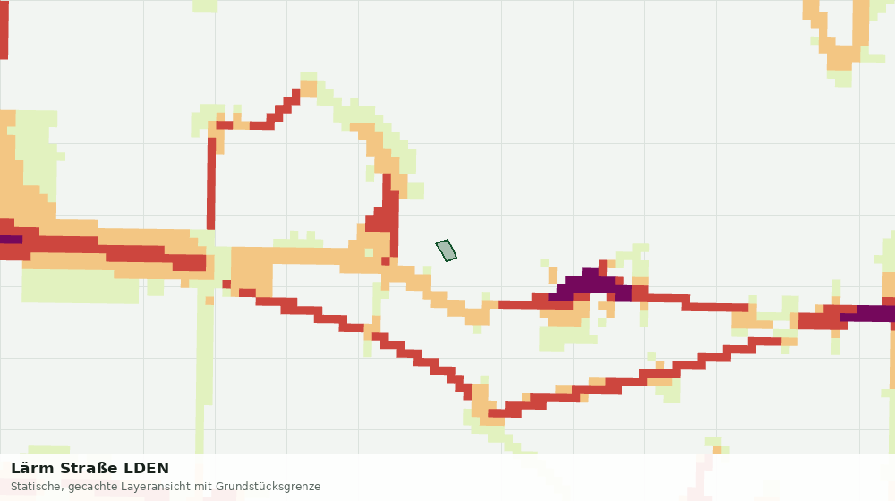 Statische Kartenansicht: Lärm Straße LDEN