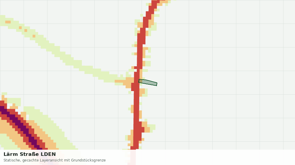 Statische Kartenansicht: Lärm Straße LDEN