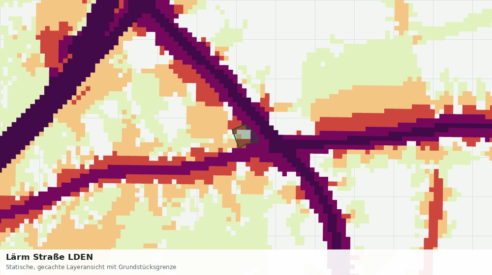Statische Kartenansicht: Lärm Straße LDEN