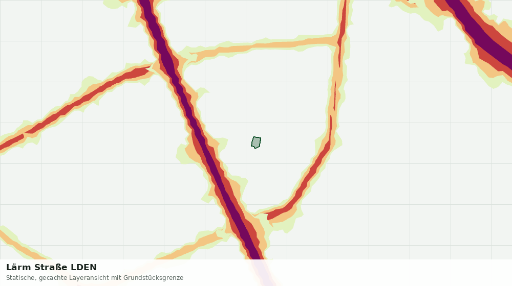 Statische Kartenansicht: Lärm Straße LDEN