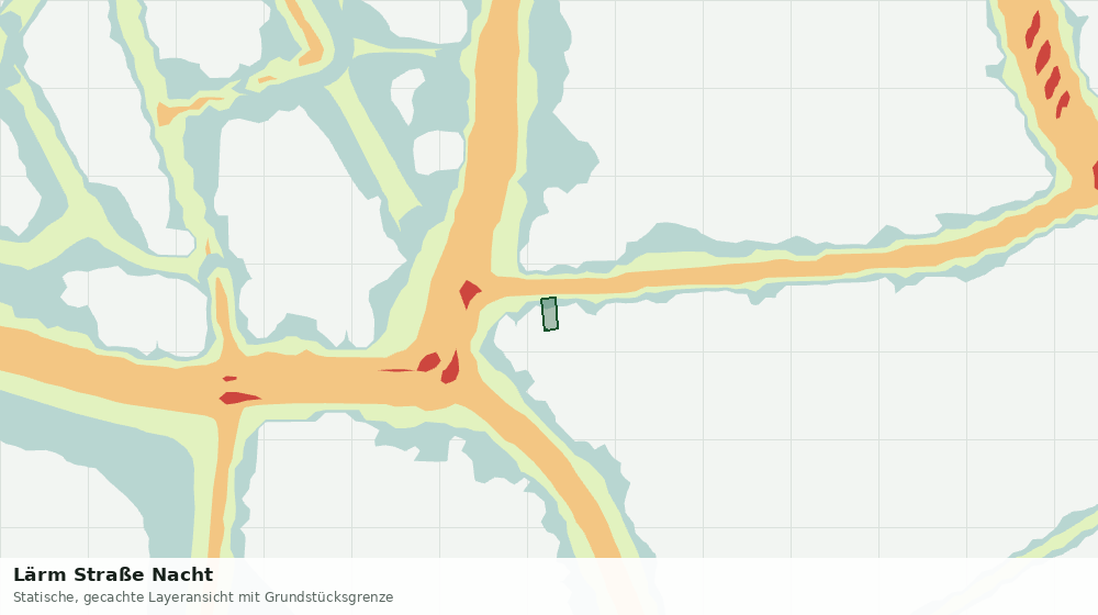 Statische Kartenansicht: Lärm Straße Nacht