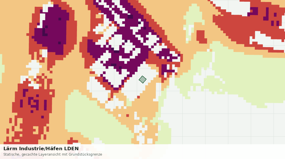 Statische Kartenansicht: Lärm Industrie/Häfen LDEN