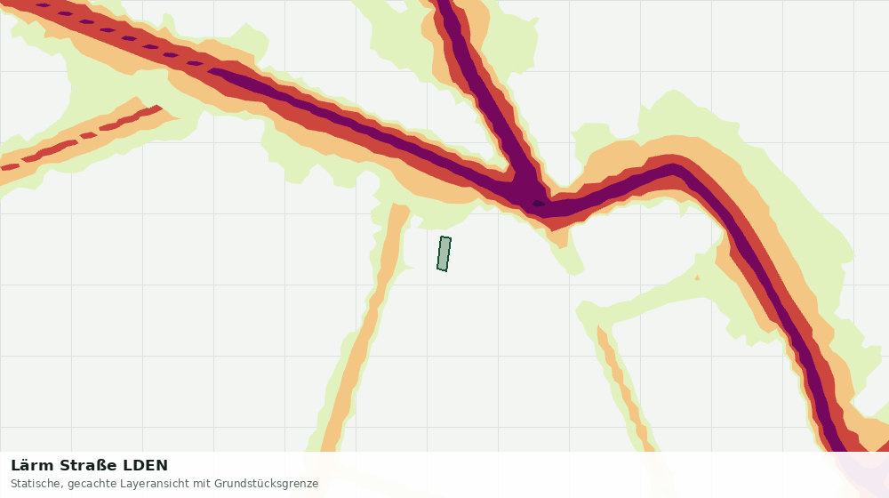 Statische Kartenansicht: Lärm Straße LDEN