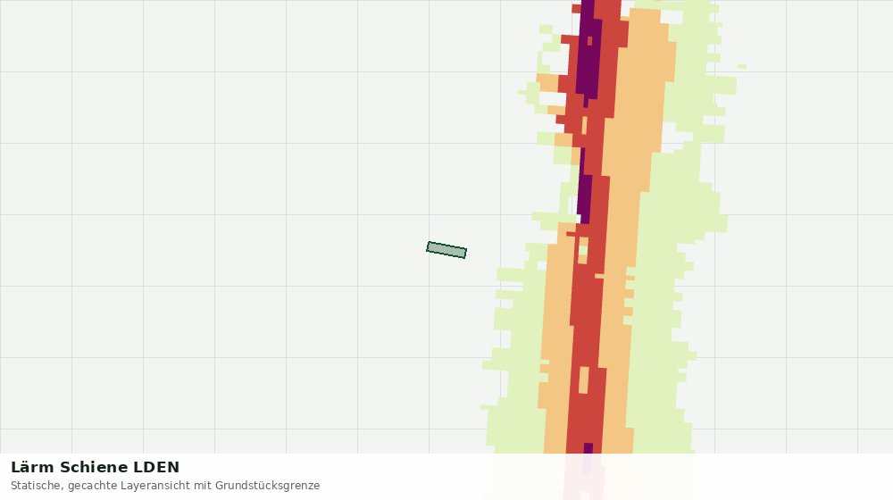 Statische Kartenansicht: Lärm Schiene LDEN
