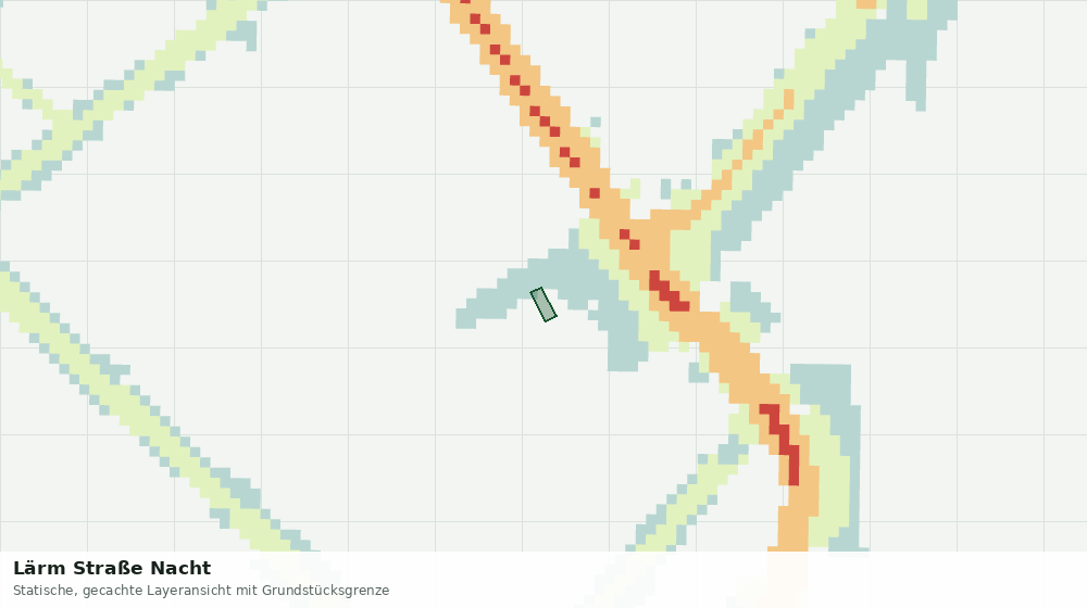Statische Kartenansicht: Lärm Straße Nacht
