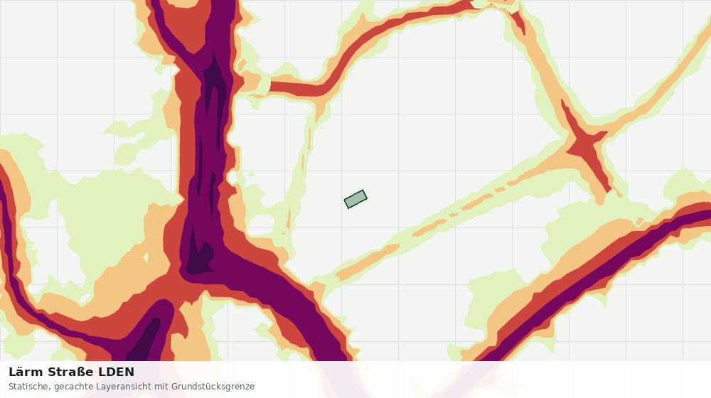 Statische Kartenansicht: Lärm Straße LDEN