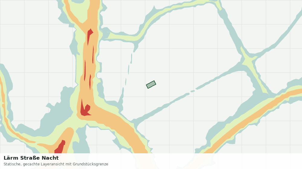 Statische Kartenansicht: Lärm Straße Nacht