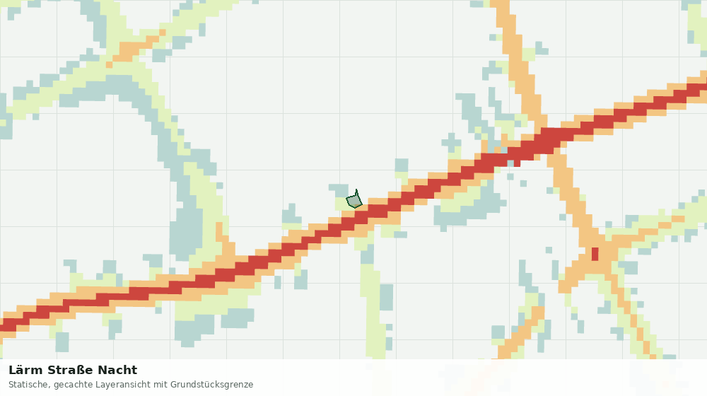 Statische Kartenansicht: Lärm Straße Nacht