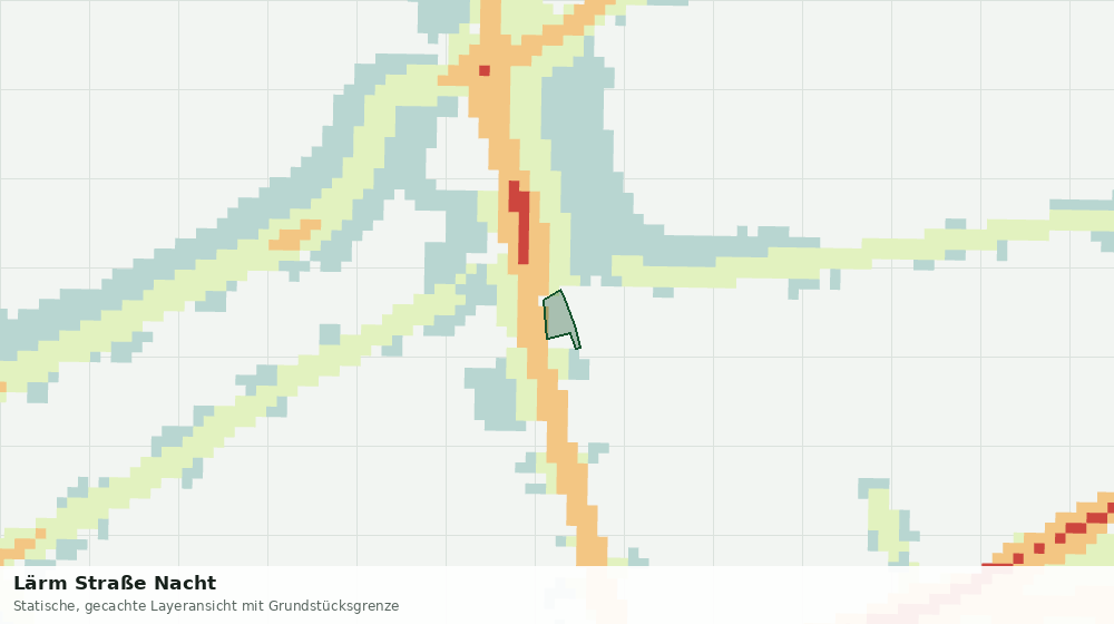 Statische Kartenansicht: Lärm Straße Nacht