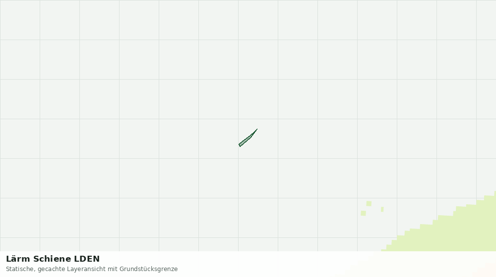 Statische Kartenansicht: Lärm Schiene LDEN
