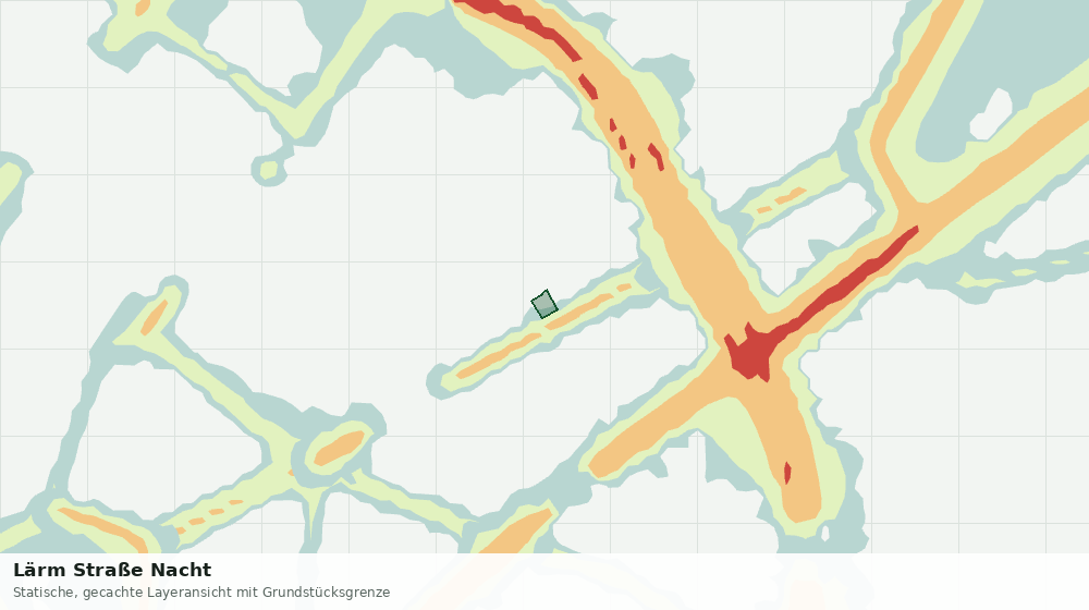 Statische Kartenansicht: Lärm Straße Nacht