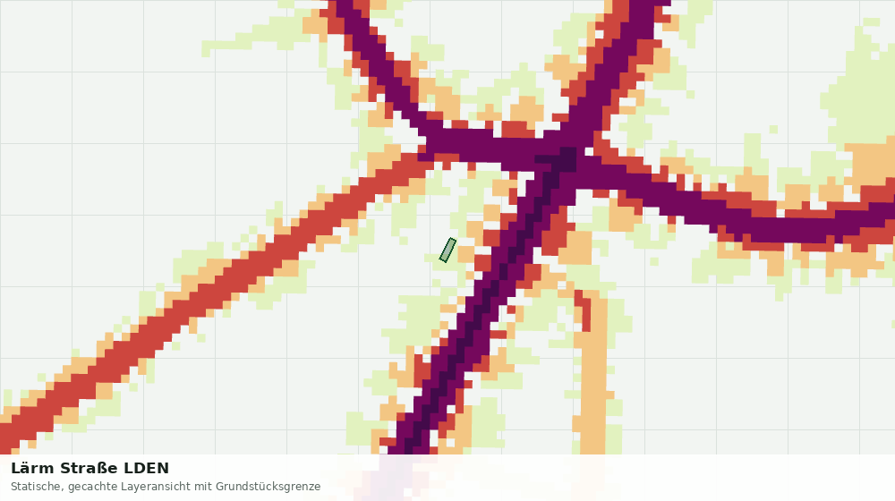 Statische Kartenansicht: Lärm Straße LDEN