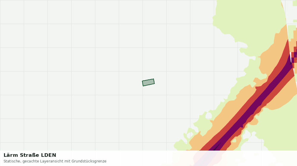 Statische Kartenansicht: Lärm Straße LDEN