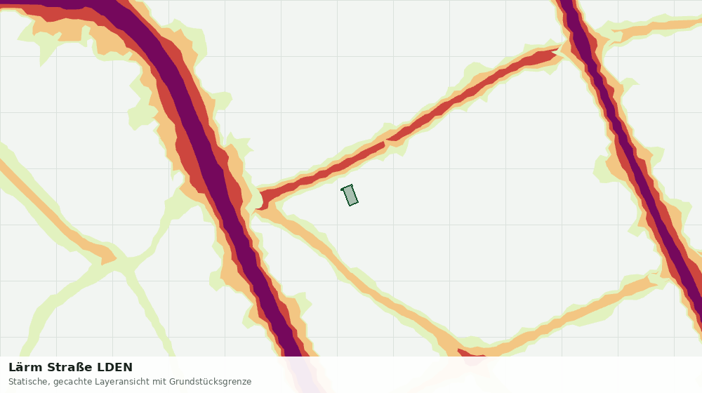 Statische Kartenansicht: Lärm Straße LDEN