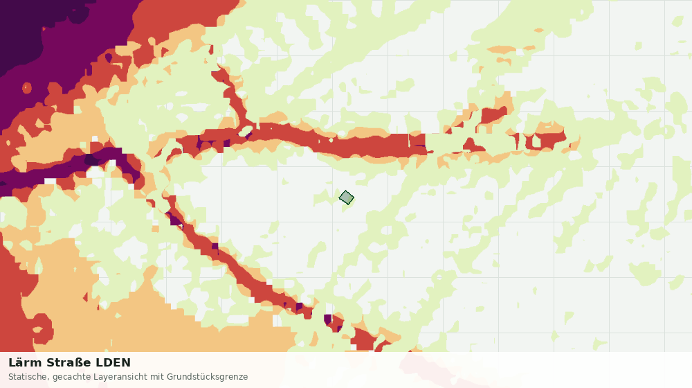 Statische Kartenansicht: Lärm Straße LDEN