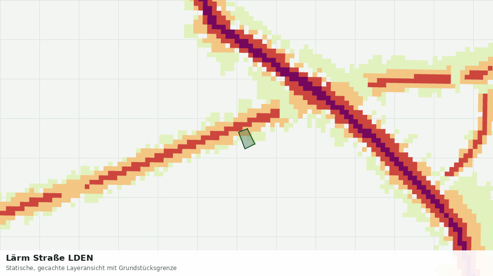 Statische Kartenansicht: Lärm Straße LDEN