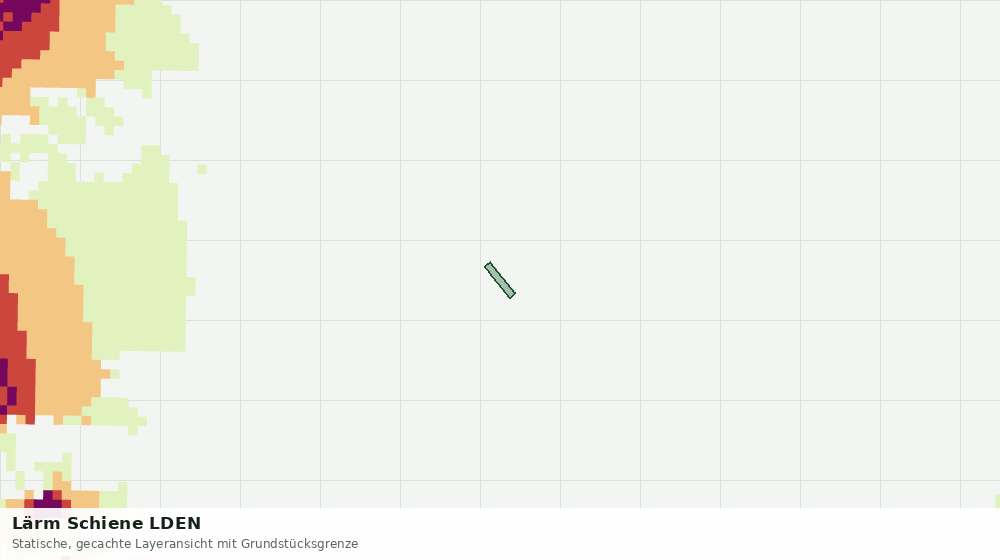 Statische Kartenansicht: Lärm Schiene LDEN
