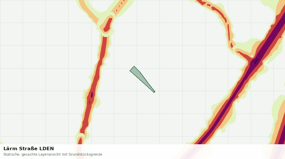 Statische Kartenansicht: Lärm Straße LDEN