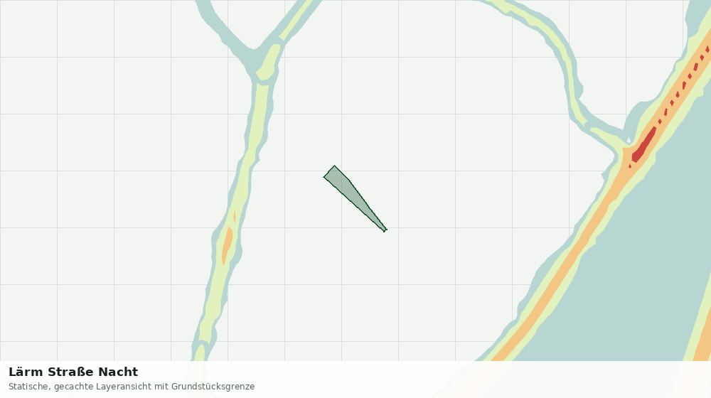 Statische Kartenansicht: Lärm Straße Nacht