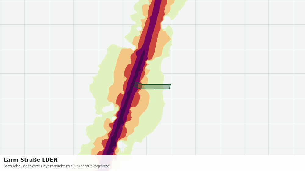 Statische Kartenansicht: Lärm Straße LDEN