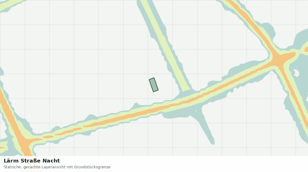 Statische Kartenansicht: Lärm Straße Nacht