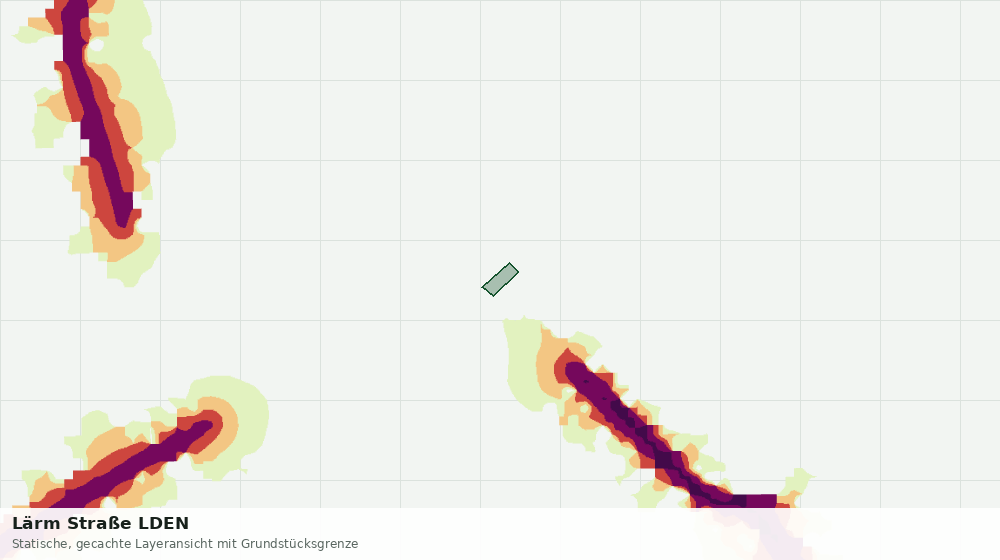 Statische Kartenansicht: Lärm Straße LDEN