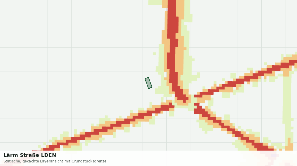 Statische Kartenansicht: Lärm Straße LDEN