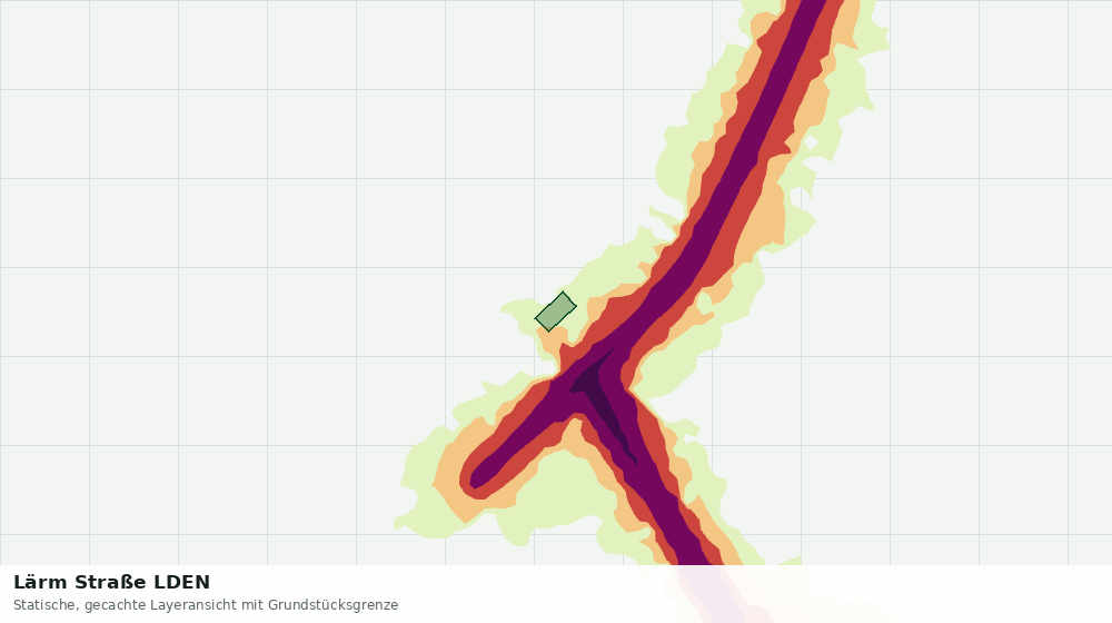 Statische Kartenansicht: Lärm Straße LDEN